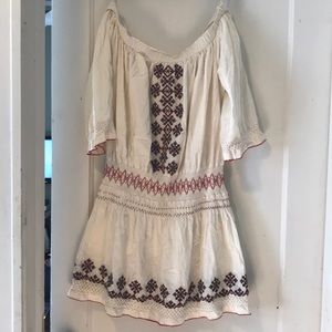 Tularosa Marietta Off Shoulder Embroidered dress